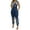 Blue, variant on Edvintorg Women's Summer 2025 Sleeveless Jumpsuit Elegant Womens Fashion Summer Solid Casual Pocket Sleeveless Suspender Jumpsuit Green L