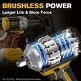 thumbnail image 4 of Llave de impacto inalámbrica AIDERAR 20V para batería DeWalt 1500Nm, 4 of 8