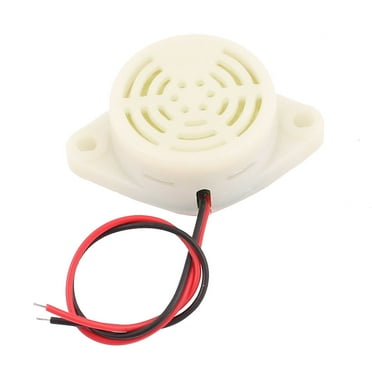 DC 3-24V Wired Industrial Discontinuous Sound Electronic Buzzer White