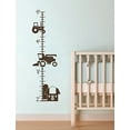thumbnail image 6 of Farm Tractor Growth Chart Vinyl Boy Bedroom Art Stickers, Chocolate Brown, 6 of 6