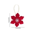 thumbnail image 3 of Mini Christmas Tree Ornament Hanging Decoration Cute Polyester Holiday Pendant for Window Home Wreath Decor, 3 of 7