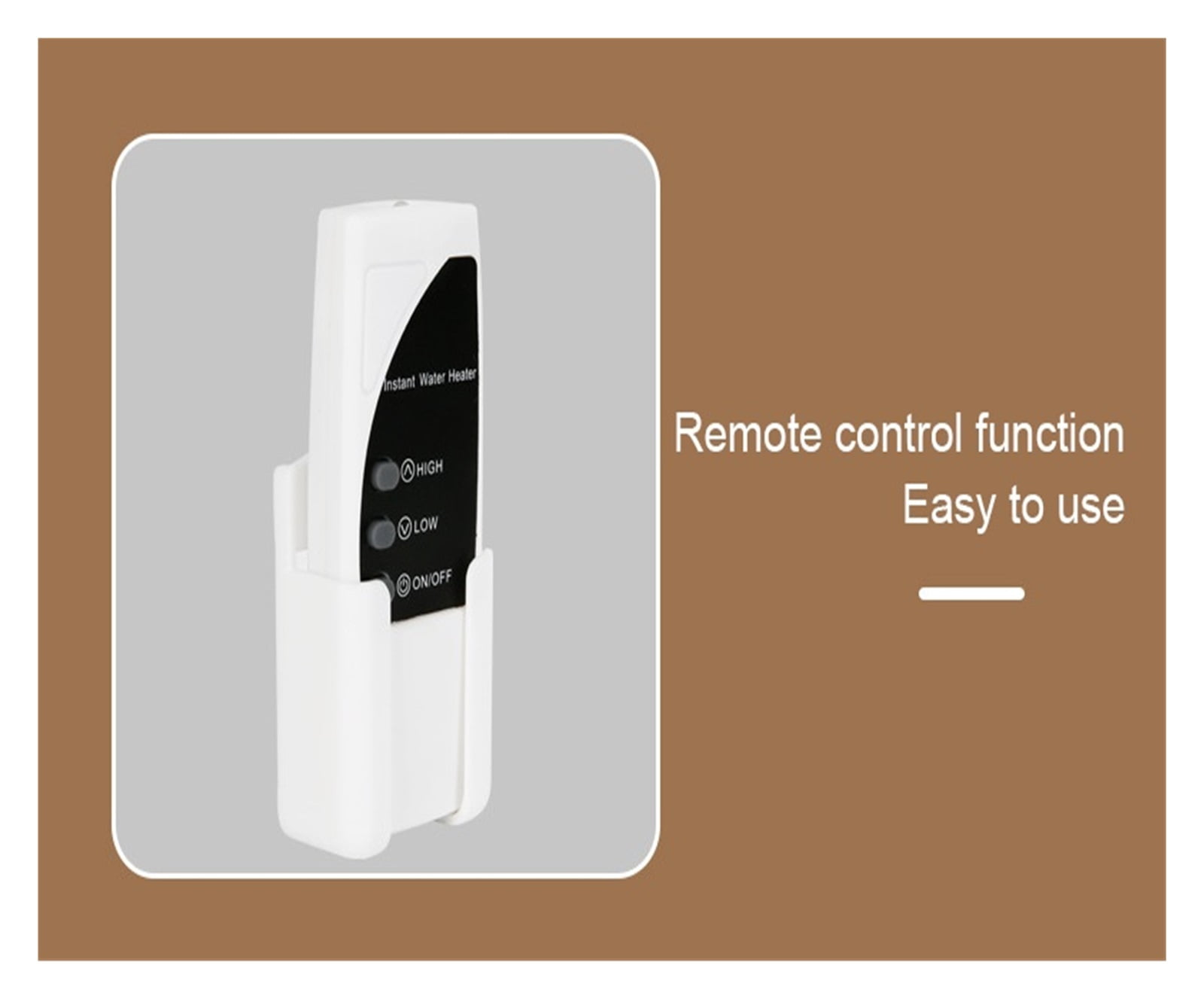 Instant Water Heater Bathroom Kitchen Wall Mounted Electric Water Heater LCD Temperature Display Remote Control ,Safety Protections