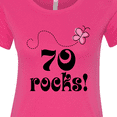 thumbnail image 4 of Inktastic 70th Birthday 70 Rocks Women's T-Shirt, 4 of 5