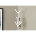 thumbnail image 2 of Monarch Specialties Coat Rack, Hall Tree, Free Standing, 8 Hooks, Entryway, 70"h, Bedroom, Metal, White, Contemporary, Modern, 2 of 4