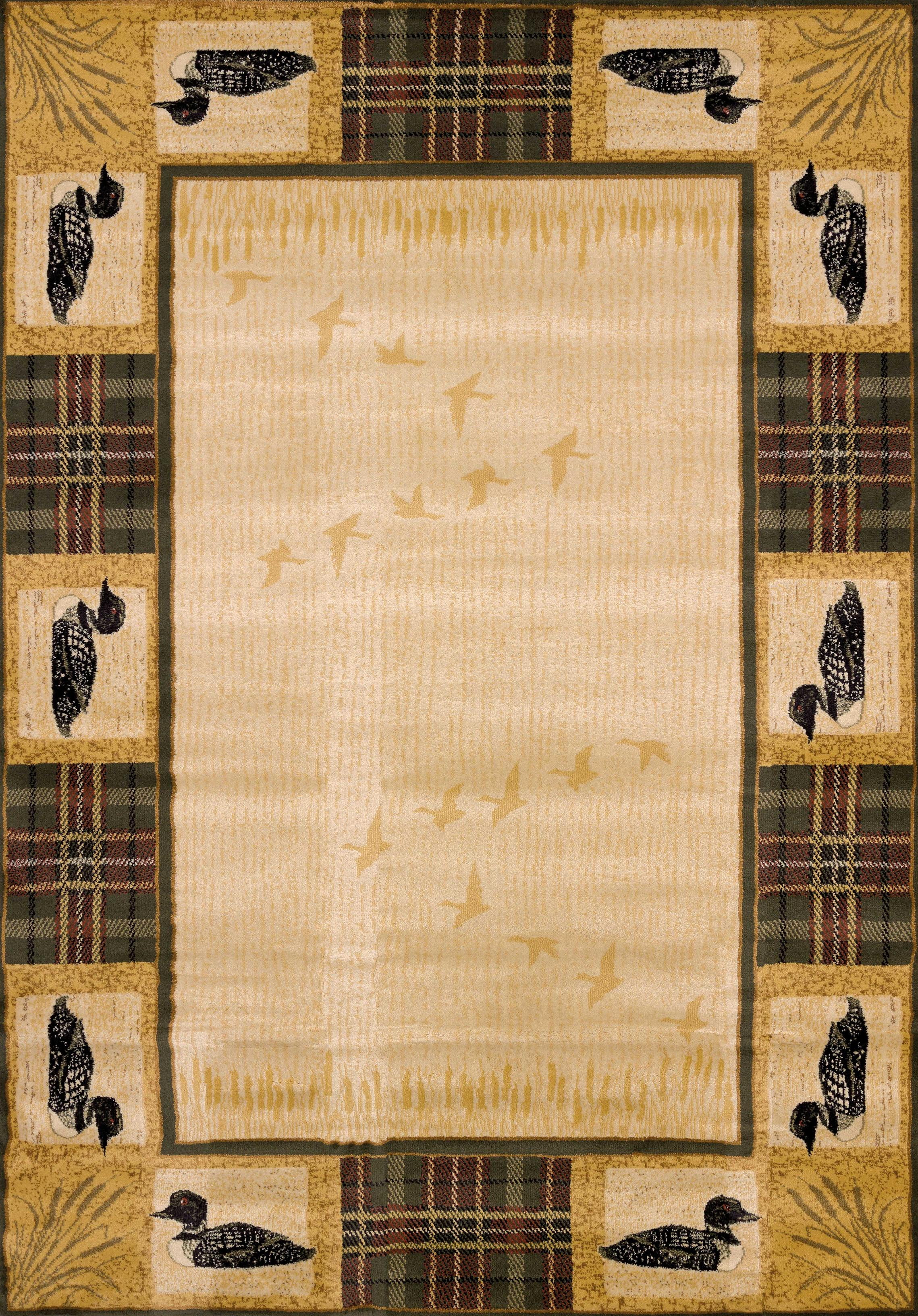 23" x 88" x 0.45" Natural Polypropylene Runner Rug