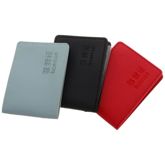 WHAMVOX 3pcs Car Registration and Insurance Holder Organizer Wallet for Vehicle Documents for Car Interior Accessories Travel Document Organizer
