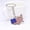 Red, White, Blue, variant on Keychain, Patriotic USA Keyring with USA Map Design, 4th of July Patriotic Souvenir Bag Charm for USA Patriot Traveler, Independence Day Gift, Travel Key Accessories