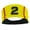 #2, variant on Player ID Softball Stitch Headband (Yellow, #5)