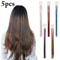 thumbnail image 1 of 5PCS Hair Extension Fashion Assorted Sparkling Synthetic Hair Tinsel Hair Strand, 1 of 10