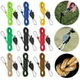 thumbnail image 5 of 4mm 4m with Buckle Wind Rope Camping Equipment Tent Fixed Rope Lanyard Ropes Survival Paracord Reflective Camping Rope ARMY GREEN, 5 of 8