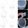 thumbnail image 3 of Transparent Round Nail Art Screw Storage Beads Container Small Storage Box Pill Chip Box Jewelry Organizer Case 4.8X2.5CM, 3 of 8