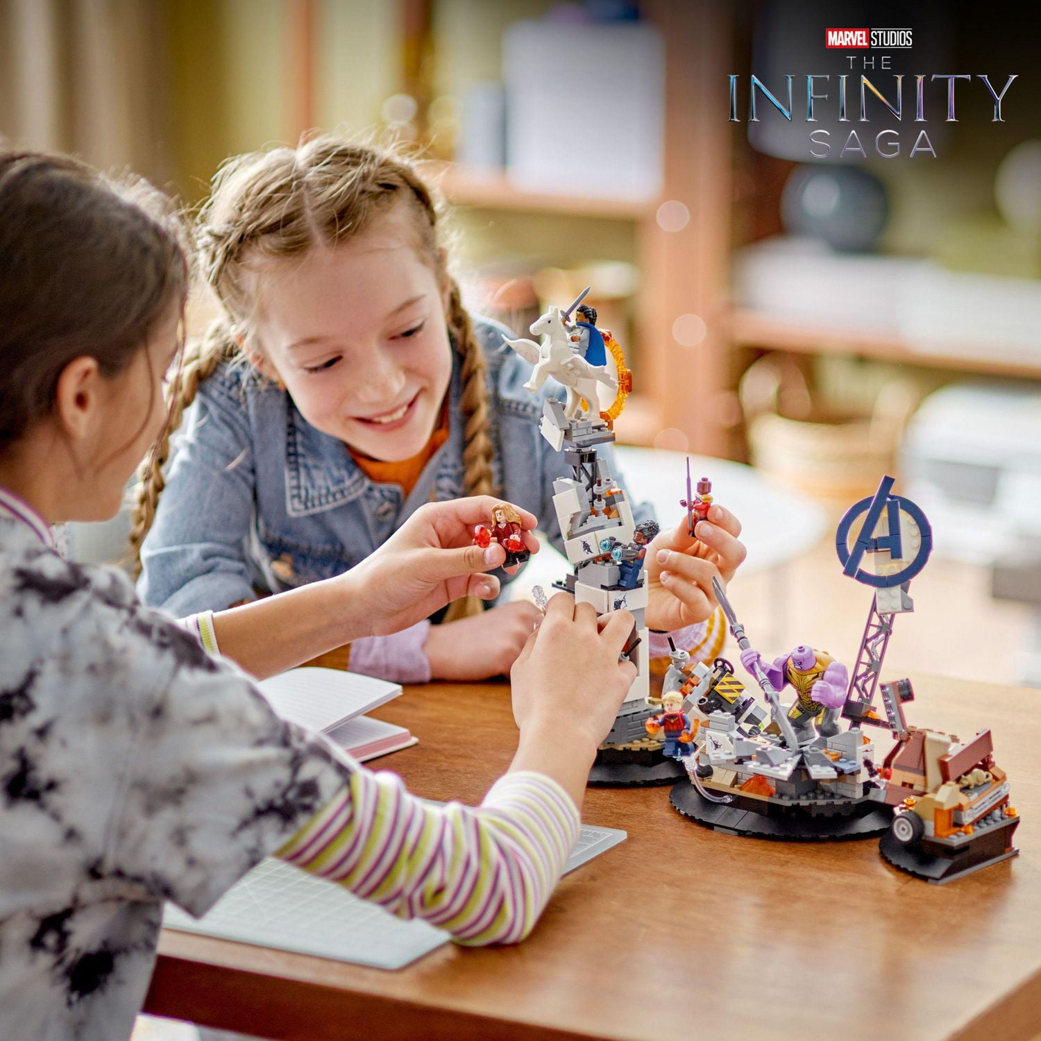 LEGO Marvel Endgame Final Battle 76266 Avengers Model for Build and Display, Collectible Marvel Playset with 6 Minifigures Including Captain Marvel, Shuri and Wanda Maximoff, Marvel Fan Gift Idea, Includes 794 Pieces, Ages 10+