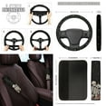thumbnail image 4 of Yuyamidu Skull Car Seat Covers Full Set Mushroom Automotive Steering Wheel Covers Auto Seatbelt Pads Coasters Wrist Strap Keychain Lipstick Sleeve 12 Packs, 4 of 6