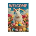 thumbnail image 2 of Meggemo Easter Garden Flag Spring Bunny Egg Double Sided Printed Outdoor Yard Decorative Holiday Home Banner Porch Garden Accent, 2 of 6