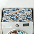 thumbnail image 5 of ZIATUBLES Washer and Dryer Top Protector Mat, Dust Proof Washing Machine Top Cover Pad for Laundry Room Washable Home Kitchen Decor Accessories, 24 x 19.7 Inch, Floral, 5 of 7