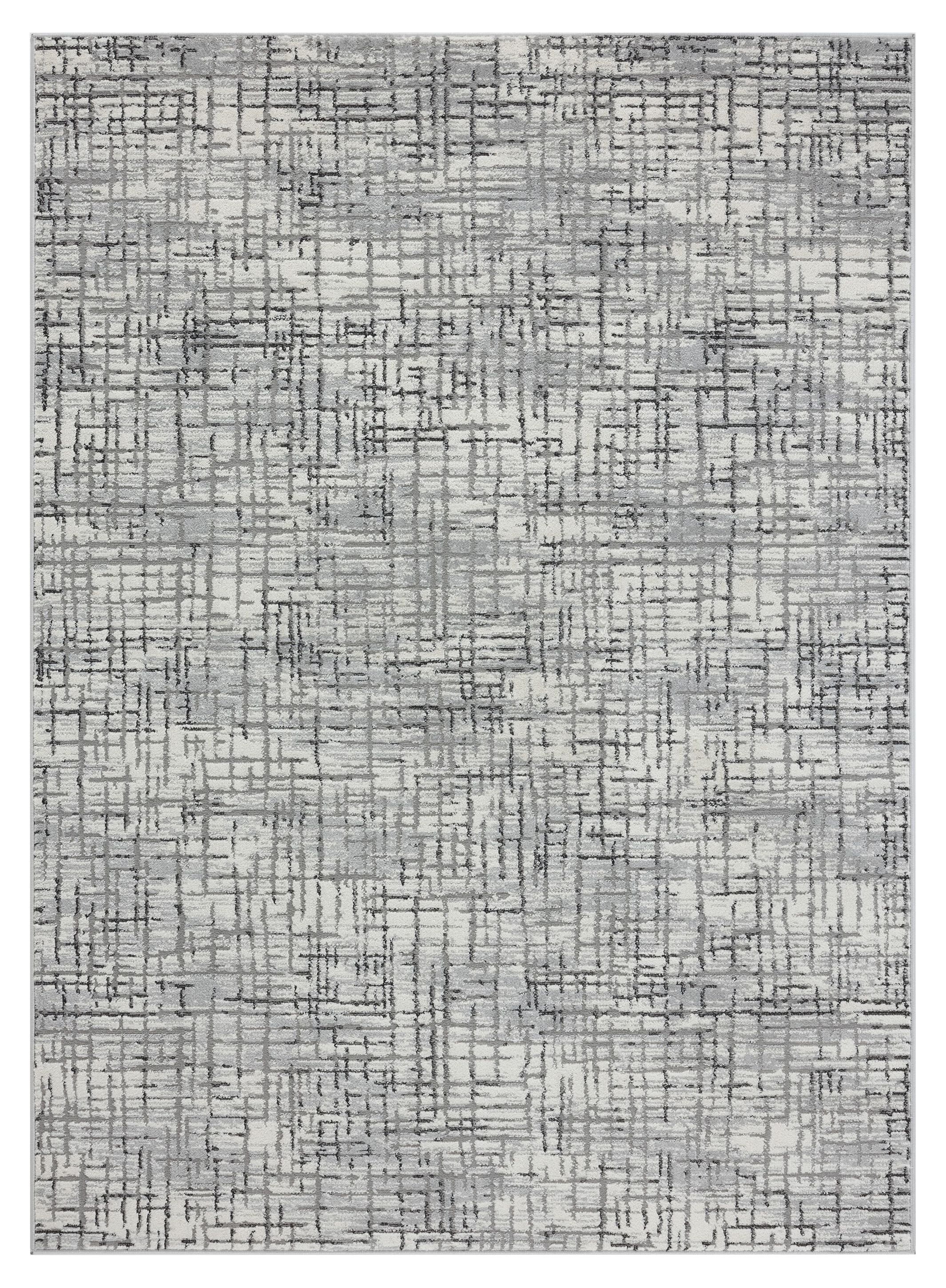 United Weavers Dawson Ripley Modern Abstract Runner Rug, Grey, 2'7" x 7'4"