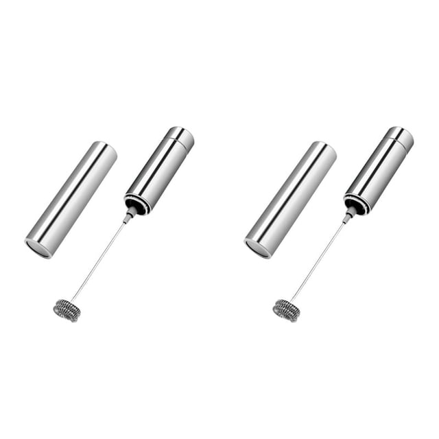 2X Milk Frother Handheld Electric,Travel Coffee Frother. Coffee Frother for Milk Foaming, Latte/Cappuccino Frother Mixer