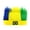 Brazil#0623-49, variant on National Colors Headband with Hair Fan Sports Headwear for Game Day Parties Breathable Lightweight Adjustable Cap Accessory Brazil