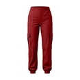 thumbnail image 5 of Noric Women Elastic Waist Cargo Jogger Pants High Rise Lightweight Outdoor Pants for Hiking Daily Street Walking Travel, 5 of 9