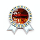 thumbnail image 1 of Hojas de estilo japones, pabellón de Japón Insignia broche Medalla ganadora, 1 of 3