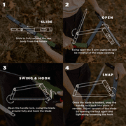 Swiss Tech Ändern Camping Folding Bow Saw, Lightweight, Packable