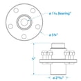 thumbnail image 5 of Seachoice 53061 Galvanized Trailer Wheel Hub, 5 of 5