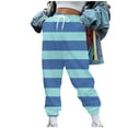 thumbnail image 2 of Wiyuqeen Drawstring Sweatpants for Women Casual Loose Elastic Bottom Sweat Pants Ladies Soft Trendy Colorful Stripes Track Pants with Pockets, 2 of 5