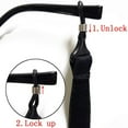 thumbnail image 3 of Bretelle de Sport Élastique Réglable Lunettes Porte-Sangle avec Bouton-Poussoir Boucle Pack de 4, 3 of 8