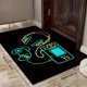 thumbnail image 1 of 1pc Area Rug, Game Set Pattern, Living Room Bedroom Game Console Anti Slip Floor Mat, Game Console Print Pattern Floor Mat, 1 of 4