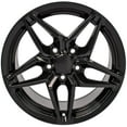 thumbnail image 2 of OE Wheels CV31 17 Inch Rim Fits Corvette C7 ZR1 Style 5x120.65 17x9.5 Gloss Black - Hollander 5928 (1), 2 of 5