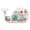 White, variant on Costway 1 PCS Whale-shaped Wall Shelf with 6 Open Shelves for Kid’s Room Living Room Nursery White