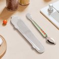 thumbnail image 4 of Lightweight Mud Silicone Puree Scrapping Spoons Scraping Practical Fruit Scraper Food Fruits 20.5cm/8 Inch Length, 4 of 5