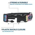 thumbnail image 4 of Buckle-Down Pet Collar, Dog Collar Plastic Buckle, Robots Pastel Blocks, 9.5 to 13 Inches 1.0 Inch Wide, 4 of 8