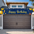 thumbnail image 5 of Blue Backdrop Happy Birthday Banner with Balloons Gifts Fireworks Party Supplies Photography Props Birthday Decoration Birthday Party Backdrop Decorations, 5 of 8