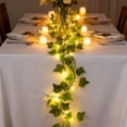 thumbnail image 3 of Olive Garland with Warm White LED Lights, Battery-operated Twinkling Vine Light, Artificial Olive Tree Vine for Bedroom, Wedding, Indoor & Outdoor Home Decor, Festive Lighted Garland, 16.4ft, B, 3 of 6