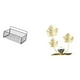 thumbnail image 1 of Cesta de almacenamiento colgante,Cesta de almacenamiento para gabinete organizador de pared colgante,Estatua de estatuilla,Estatuas de hojas y flores de metal,esculturas decorativas.,Inicio, 1 of 8