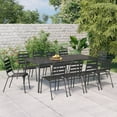 thumbnail image 1 of vidaXL 11 Piece Garden Dining Set Anthracite Steel, 1 of 5