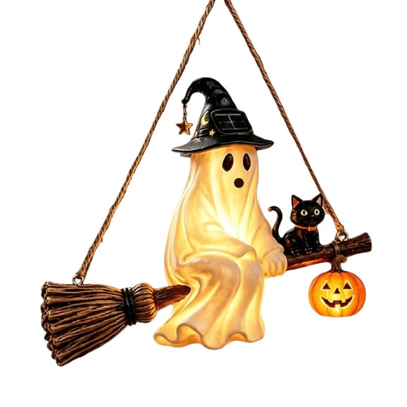 Swinging Ghost Cute Halloween Ghost Decor Indoor Decoration, Desktop & Bookshelf Decor, Halloween Ghost Gift