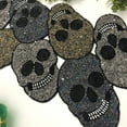 thumbnail image 3 of Handmade bead table runner, Halloween skull, fall runner, 3 of 3