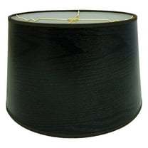 Royal Designs Black Wood Texture Hardback Lamp Shade, 13 x 14 x 9.5