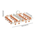thumbnail image 3 of Foldable Laundry Drying Rack with 24 Clips | 360° Rotating Hanger for Socks Underwear & Small Items | Windproof Design for Indoor Outdoor Use | Plastic Household Clothes Drying Organizer, 3 of 9