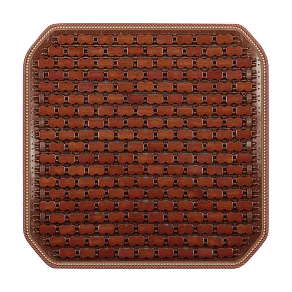 Virelaxpo Wood Bead Seat Cushion Cooling Car Cushion for Truck Driver Ventilated Seat Pad