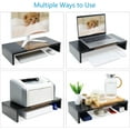 thumbnail image 4 of Monitor Stand Riser Wood Monitor Stand for Desk TV/Screen/PC/Printer/Laptop Riser Computer Stand with Keyboard Organizer Desktop Stand Monitor Riser by (), 4 of 5