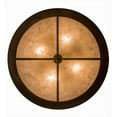 thumbnail image 3 of Meyda Tiffany 185968 Elk At Dusk 4 Light 22" Wide Flush Mount Drum Ceiling Fixture -, 3 of 7
