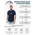 thumbnail image 6 of Merino.tech Mens Lightweight Merino Wool Short Sleeve T-Shirt Medium, Perfect Grey, 6 of 7