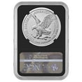 thumbnail image 2 of 2022-W Burnished $1 American Silver Eagle NGC MS70 FDI Flag Label Retro Core, 2 of 3