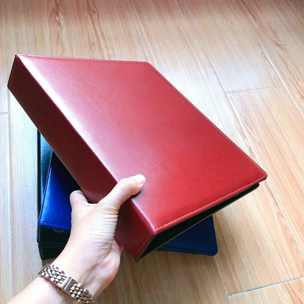 Clipboard File Folder 3 Rings Binder File Holder with Elastic Band for School