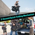 thumbnail image 6 of 14 Inch Folding Electric Bicycle, 500W Adult Electric Bicycle, 48V 10.4Ah,Top Speed 20Mph, 3-Speed Riding, Front Fork With Shock Absorption, Black, 6 of 10