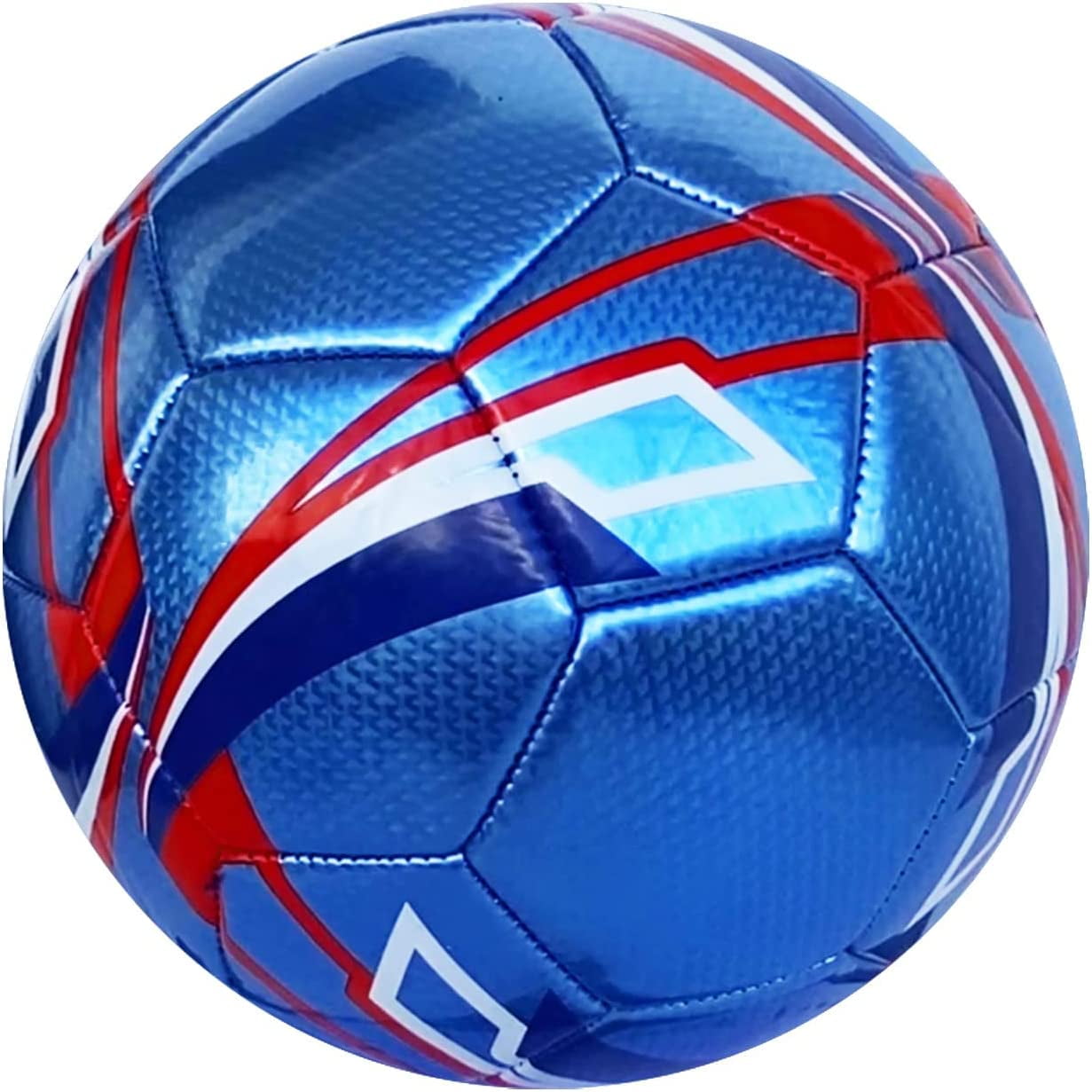 Senston Soccer Ball Training Ball Size 5 Official Match Ball blue Adults and Youth with Pump