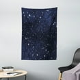 thumbnail image 1 of Night Tapestry, Composition with Dots Night Sky Theme Abstract Style Arrangement Cosmos Concept, Wall Hanging for Bedroom Living Room Dorm Decor, 40W X 60L Inches, Dark Blue White, by Ambesonne, 1 of 2
